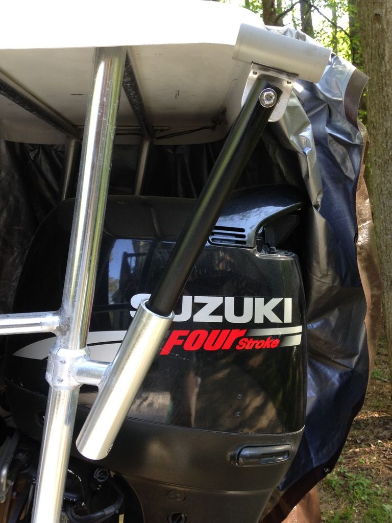 Home Made Push Pole Holder Microskiff Dedicated To The Smallest Of