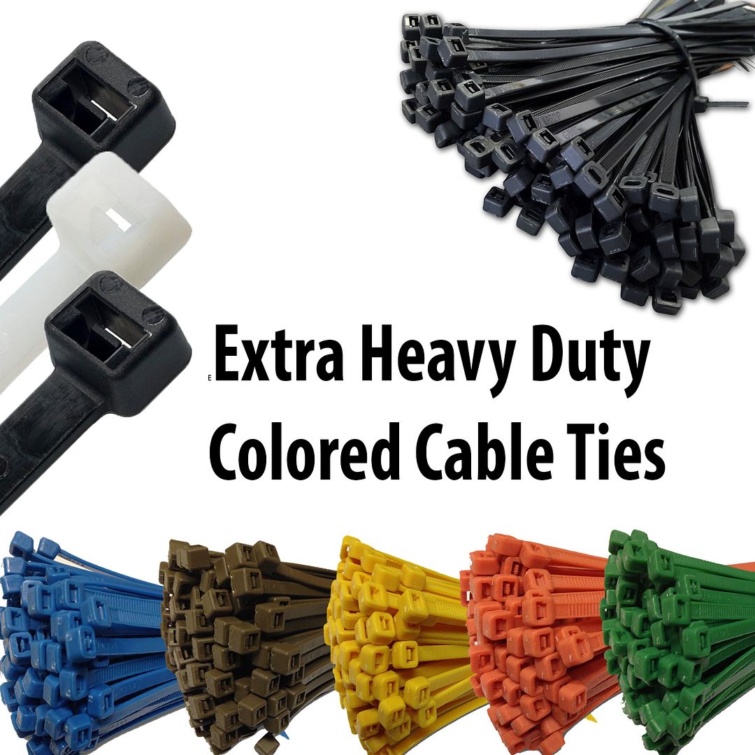 Coloured Nylon Cable Ties Heavy Duty Extra Large Long and Wide Tie Straps eBay