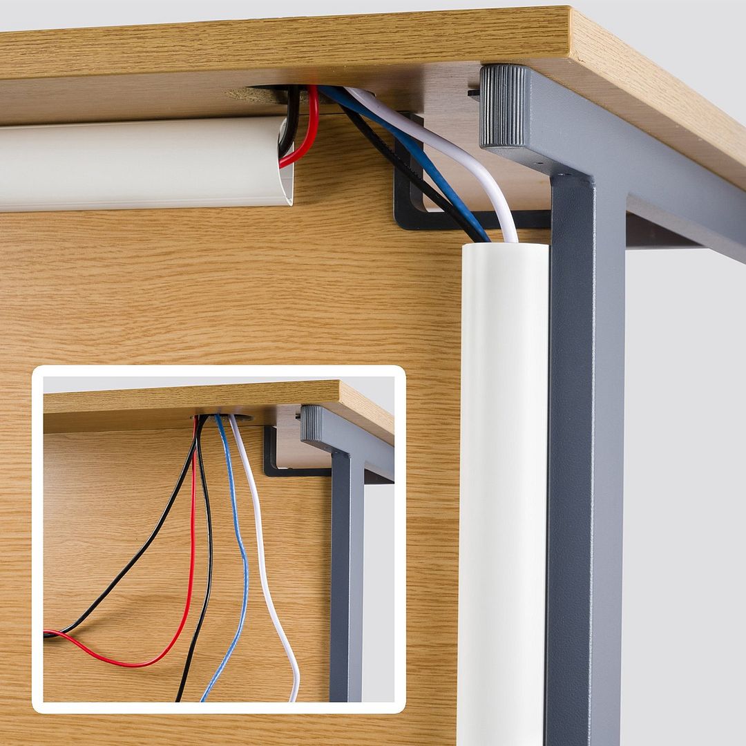 30x15 Decorative Adhesive TV Cable Tidy Cover Wire Hide Trunk, Trunking