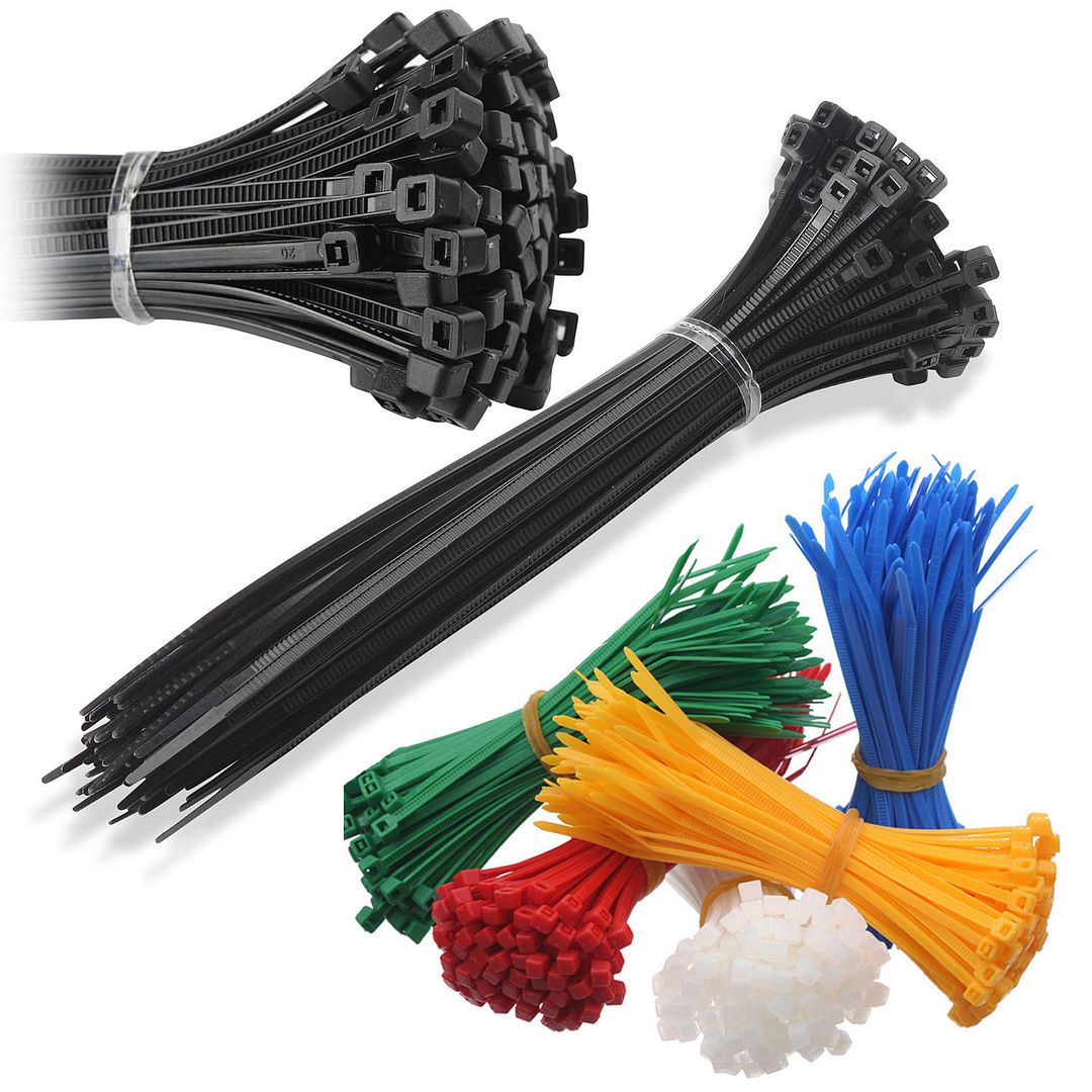 Nylon Plastic Cable Ties Long and Wide Extra Large Zip Ties Black and