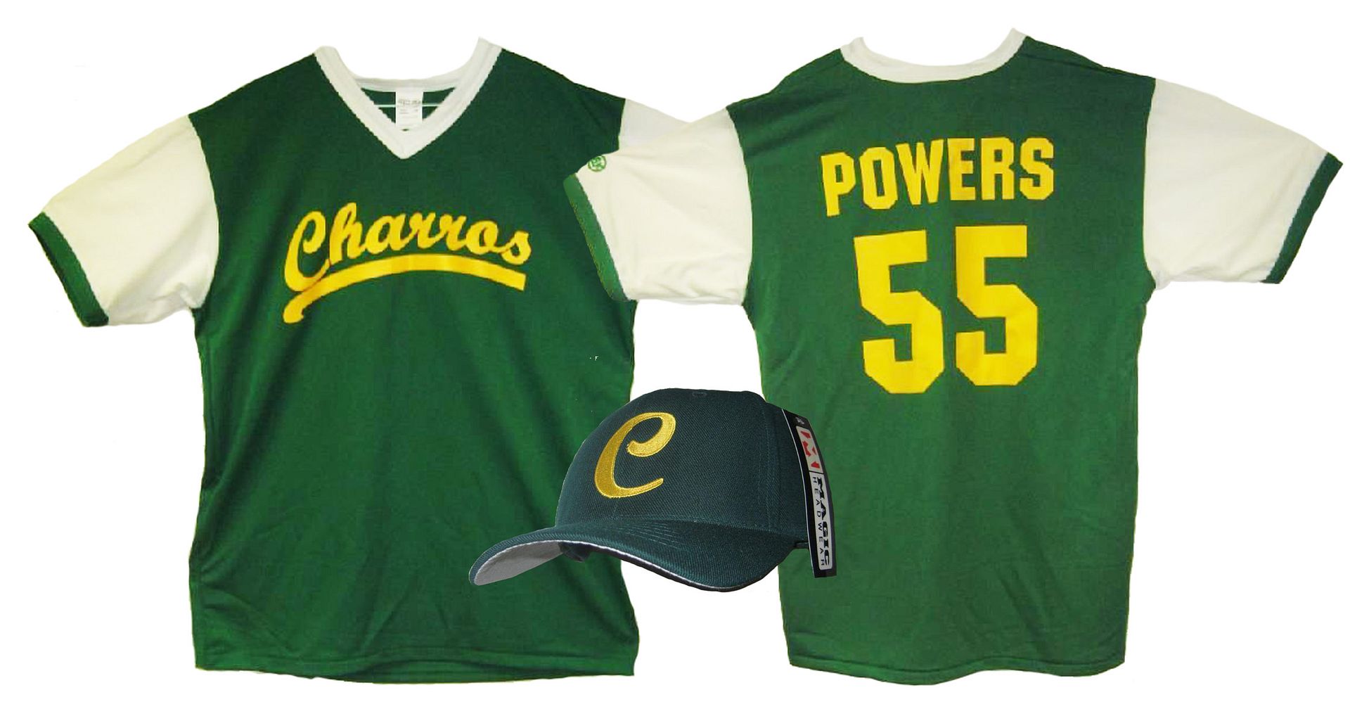 Kenny Powers Charros COMPLETE COSTUME Baseball Jersey & cap & WIG eBay