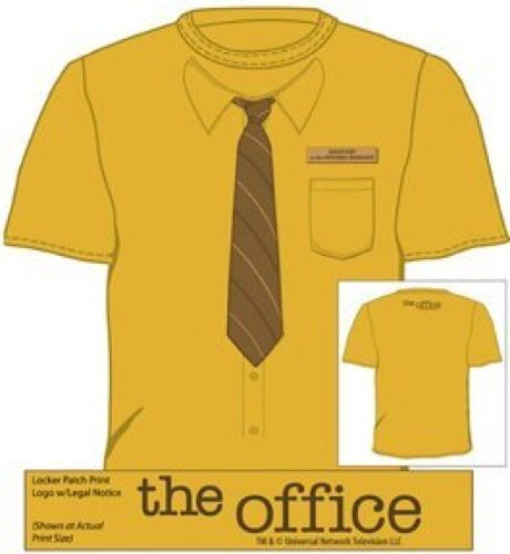 dwight schrute in yellow shirt