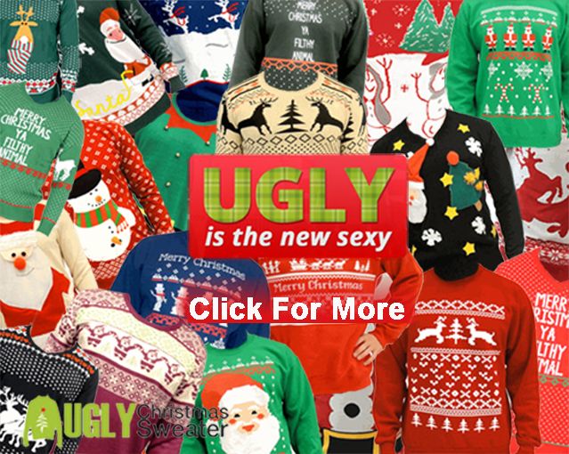 Adult Jumper Ugly Christmas Sweater Holiday Santa Helper Elf Costume ...