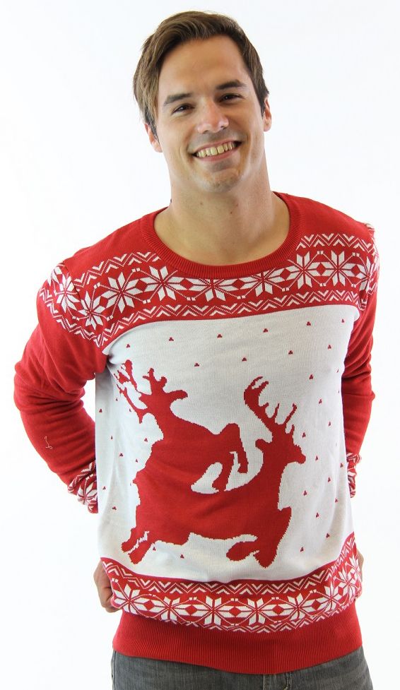 deer humping ugly christmas sweater