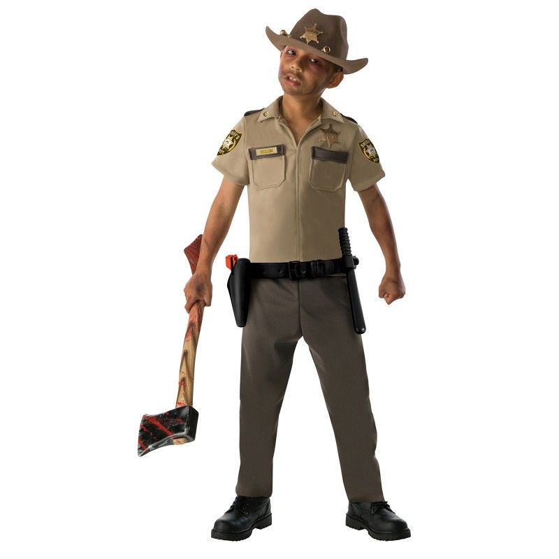 Child Kid Zombie Apocalypse TV Show The Walking Dead Sheriff Rick Grimes Costume